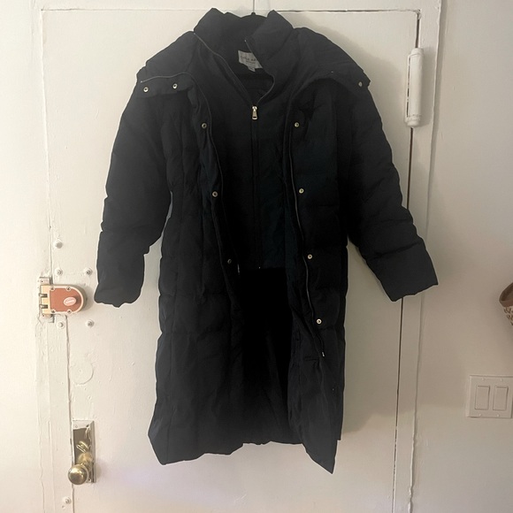 NWOT Cole Haan Women's Taffeta Quilted Down Coat Blue Size M $350 F146 - Picture 1 of 3